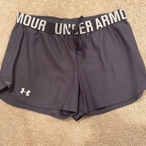 Charcoal grey Under Armour shorts size medium.